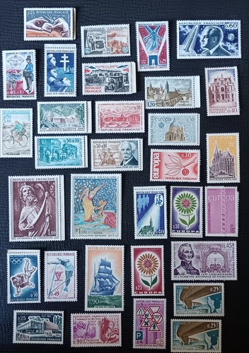 Vintage french stamps mixed - vintage, stamps.