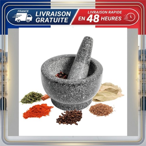 Mortier pilon granit - mortier, en