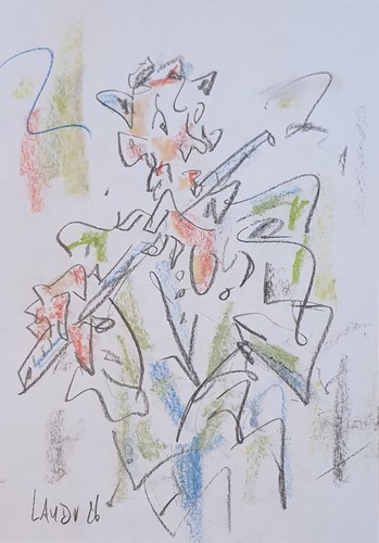 Dessin expressionniste crayon - dessin,
