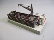 LQ1619 VOLLMER V611 Train Ho 1/87 Maquette montée Bac stockage charbon avec grue