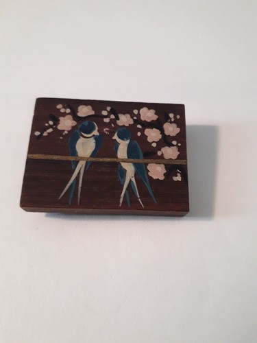 Broche bois - broche, (ébène)