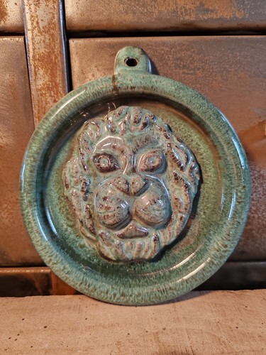 Céramique tête lion - céramique,