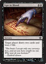 Magic MTG - Sign in Blood -