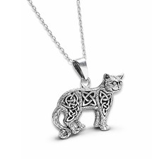Pendentif chat celtique en