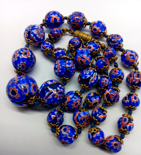Ancien collier pâte de - ancien,