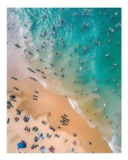 Vue aérienne vue sur la plage