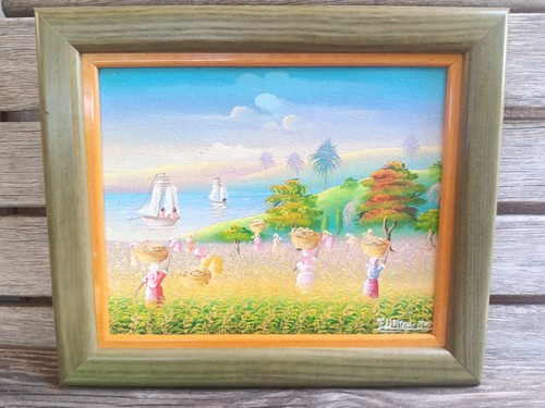 Petit tableau haïti signature - tableau,