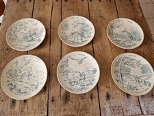 Lot assiettes fables - 6, de