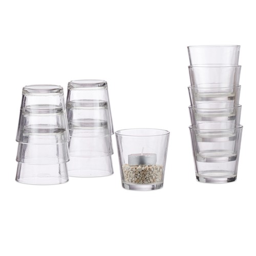 Lot verres à bougies - lot, 12