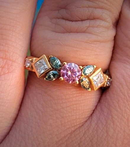 Bague jaune diamants - or,