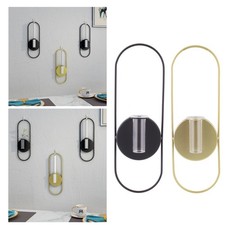  Bougeoir Mural Ovale Applique Murale Suspendus Bougeoirs Arrangement de Fleurs