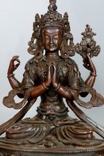 Bouddha Chenrezig Bronze