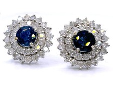 Boucles D'Oreilles En Saphir