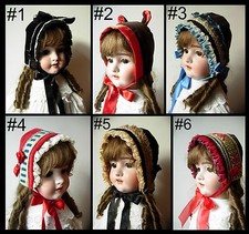 Chapeau poupée Jumeau SFBJ Kestner Halbig Kammer Heubach hat antique doll