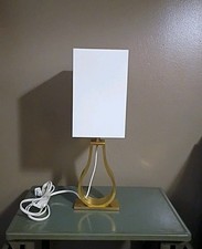 IKEA Klabb Table Gold Lamp Off