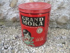 Ancienne grande boite en fer de café MOKA vintage déco bistrot cuisine