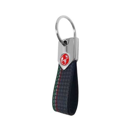 Porte clés abarth carbone - porte-clés,