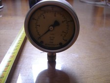 Ancien Manomètre WIKA à bain de glycérine modèle 0 à 25 kp/cm2 LOFT GARAGE