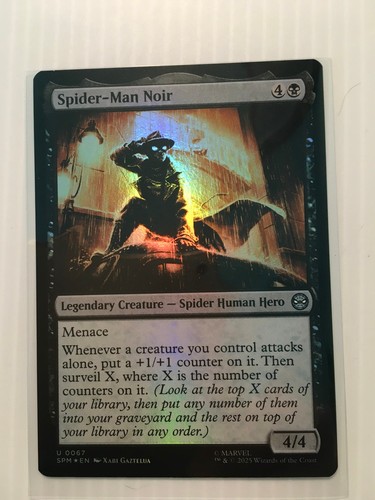 Mtg spider man noir foil - spider-man,
