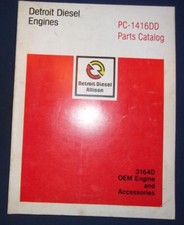 Detroit Diesel Allison PC-1416DD 3164D Moteur Pièces Manuel Livre Catalogue