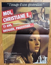 Affiche Originale MOI CHRISTIANE F. 13 ANS Ulrich EDEL Natja BRUNKHORST 40x60cm
