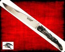 *ANCIEN LAGUIOLE*AILE DE PIGEON*BATUT*MOUCHE PLATE FORGÉE*GUILLOCHÉ*CORNE*FRANCE