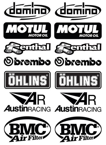 Sponsor decals stickers kit - stickers,