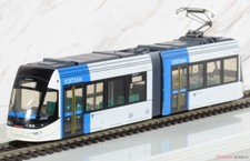Échelle HO Endo Toyama Light Rail Tram Car TLR0600 Blue Neuf dans sa boîte H0...