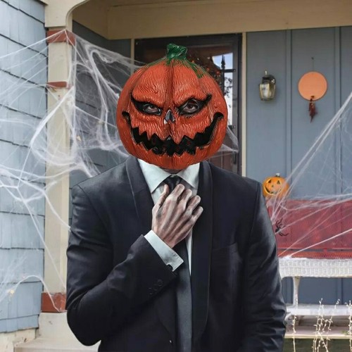 Masque halloween citrouiille - masque,
