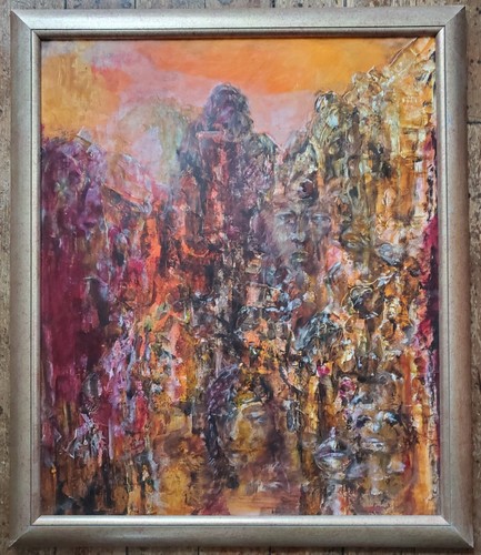 Painting abstract scene - painting,