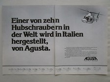 12/1979 PUB AGUSTA A109 HELICOPTER HUBSCHRAUBER HELICOPTERE ORIGINAL GERMAN AD