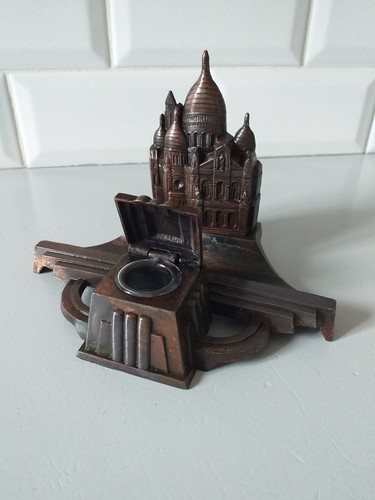 Ancien encrier décor - , sacré
