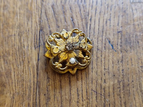 Ancienne broche fleur - broche, en