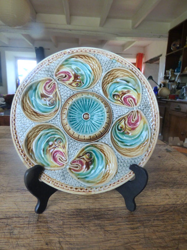 Assiette huîtres têtes - huîtres,