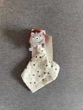 Doudou plat hérisson marron