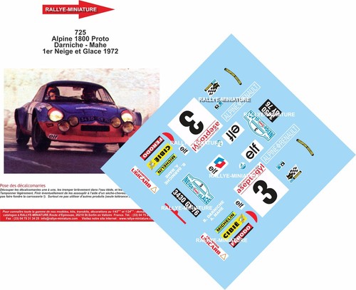 Decals ref 0725 - 1/24, alpine