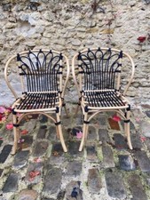 LOT  Chaises en bambou