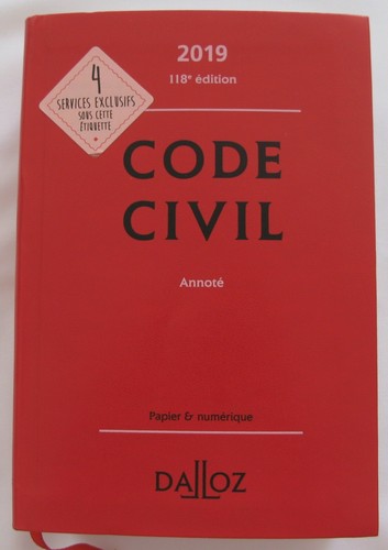 Code civil 2019 - code, annote