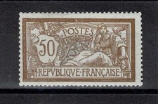 FRANCE STAMP YVERT 120 SCOTT 123 " LIBERTY AND PEACE 50c BROWN GREY" MNH VF X930