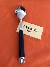 CHRISTOFLE  ARIA -1 Cuillère de table  -acier Et Bleu Marine - TBE