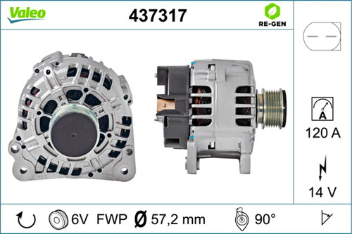 Alternateur valeo 437317 - alternateur,