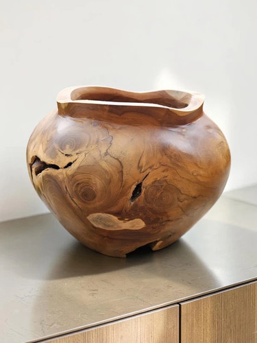 Grand cache pot - fleur, en