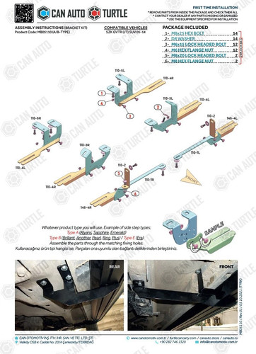 Kit fixations marche pieds - de, marche-pieds