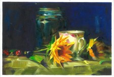 nature morte stylisée avec