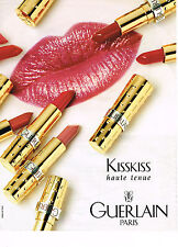 PUBLICITE ADVERTISING 025  1994  GUERLAIN  rouges à lèvres