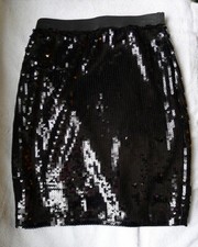 Vintage Black Sequin Mini