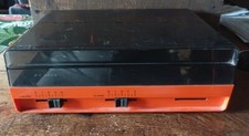 platine disque vintage orange RFT ST 3020 pour pièces ou à réparer 