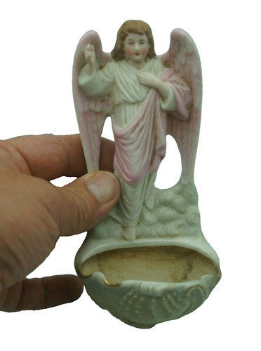 Ancien benitier biscuit - ancien,