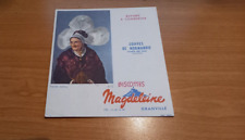 BUVARD publicitaire . COIFFE NORMANDE  MANCHE  BISCOTTE MAGDELEINE  GRANVILLE