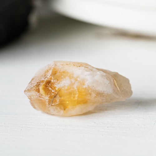 Dent pointe citrine chauffée - dent,